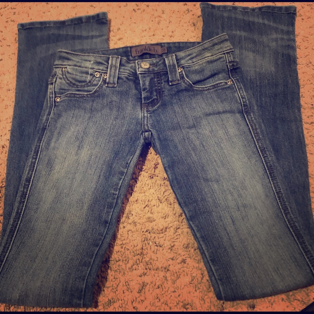 Frankie B Low-Rise Bootcut Jeans Sz 23